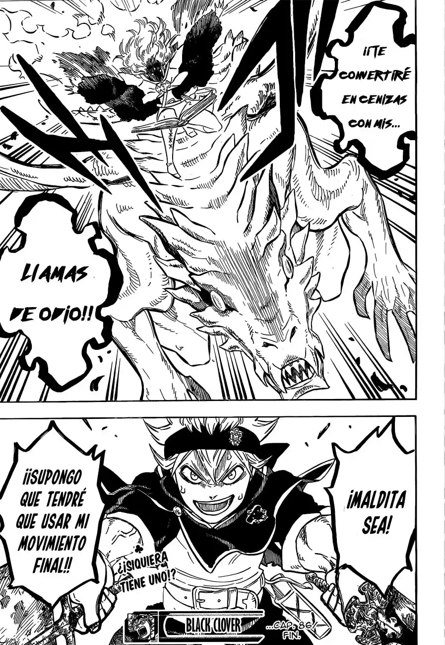 Black Clover Capitulo 86: Llamas de odio. página 16