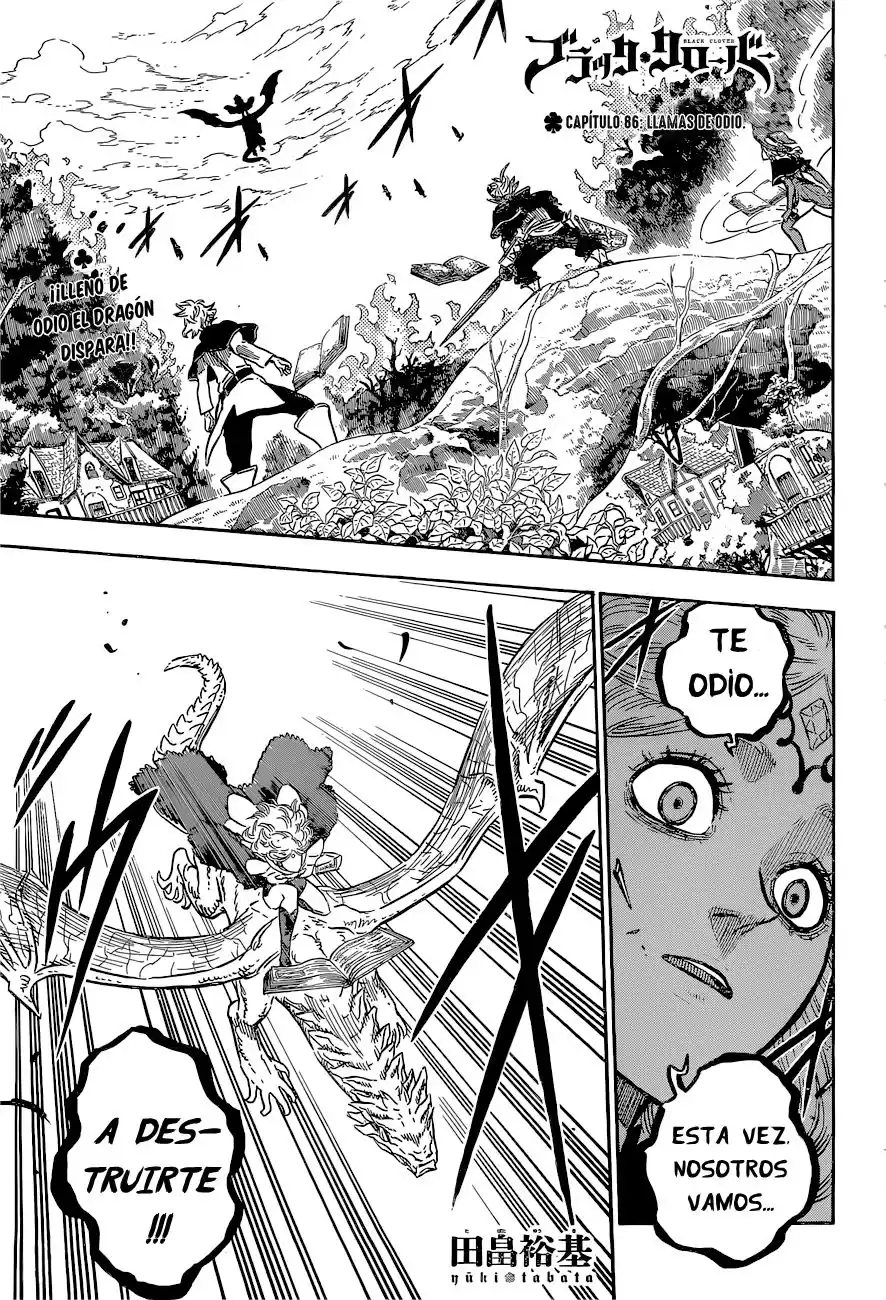 Black Clover Capitulo 86: Llamas de odio. página 2