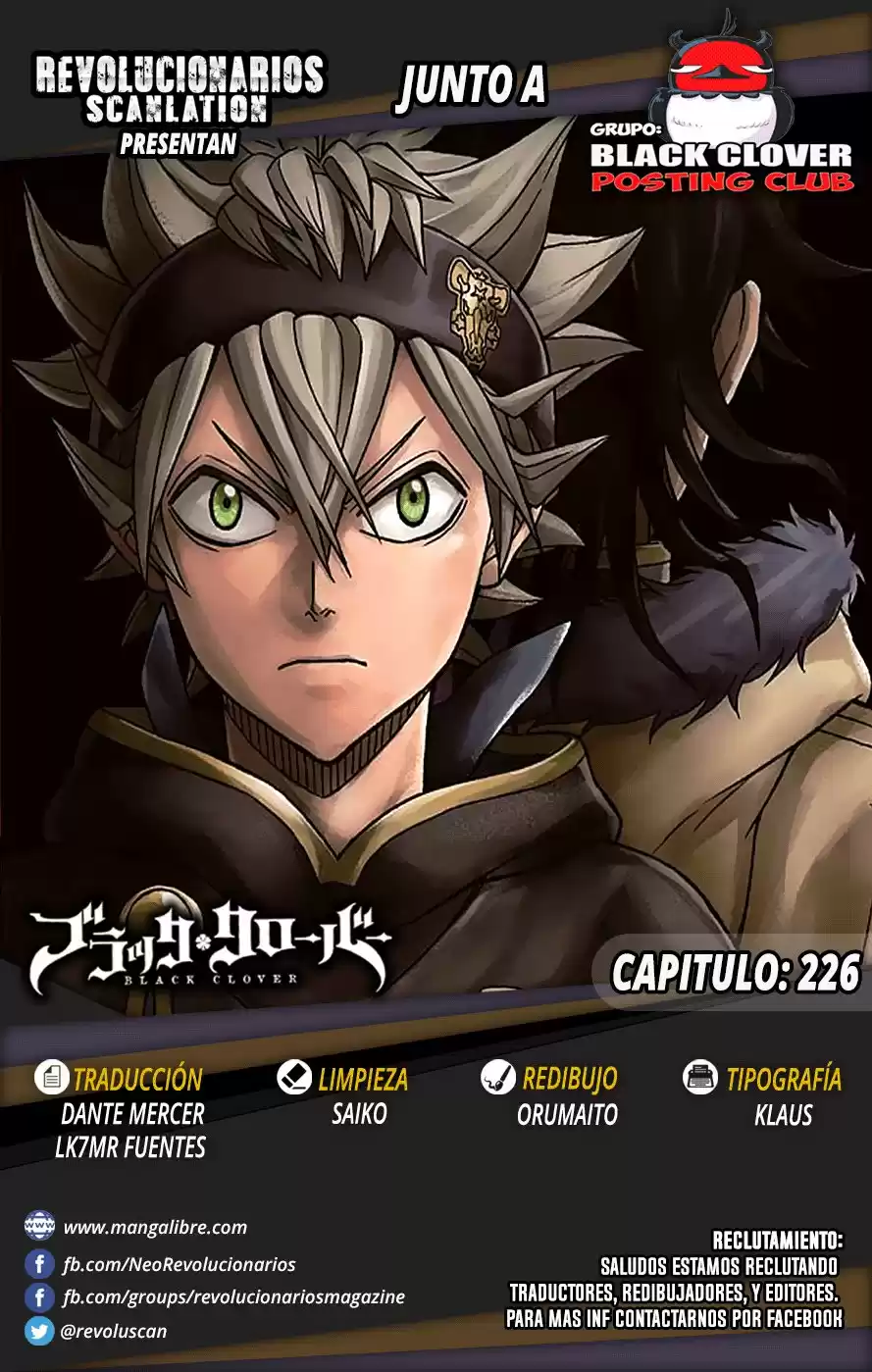 Black Clover Capitulo 226: La Magia del Espíritu Guardian página 1