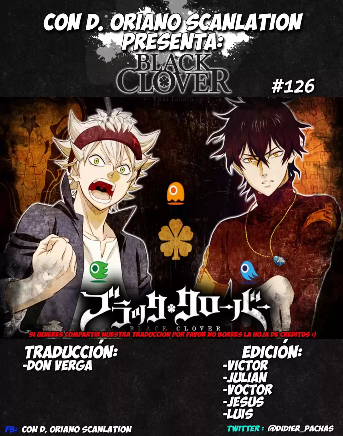 Black Clover Capitulo 126: EL ESTUDIANTE DE HONOR HERMANO MENOR CONTRA EL TORPE HERMANO MAYOR. página 1