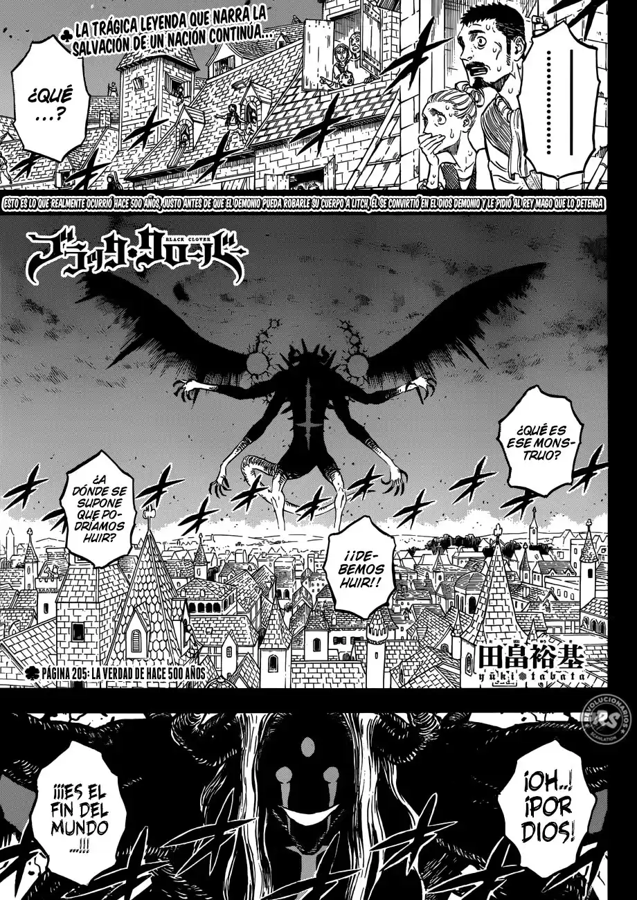 Black Clover Capitulo 205: La Verdad de Hace 500 Años página 2