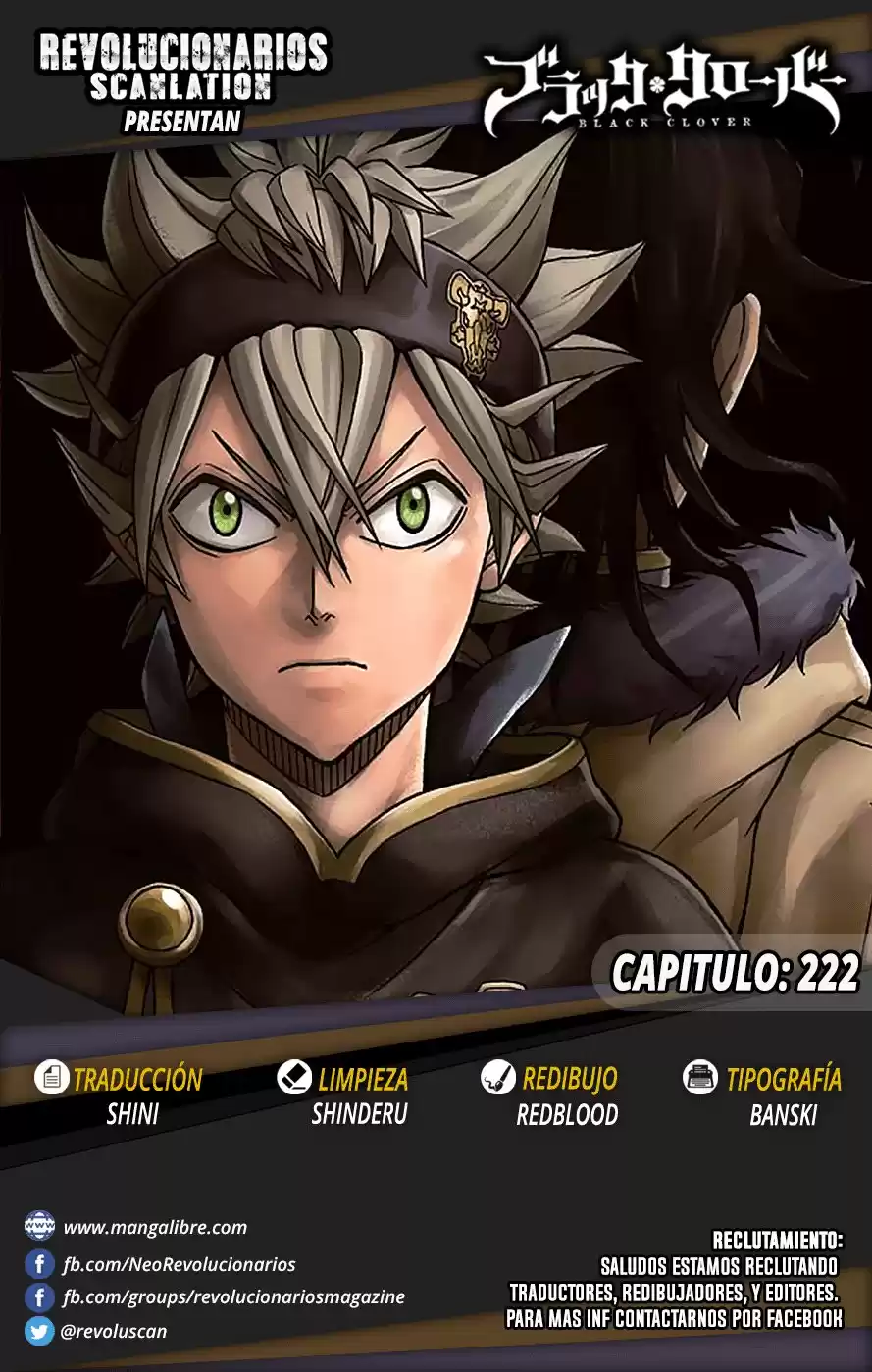 Black Clover Capitulo 222: Una Conversación Solo para este Lugar página 1