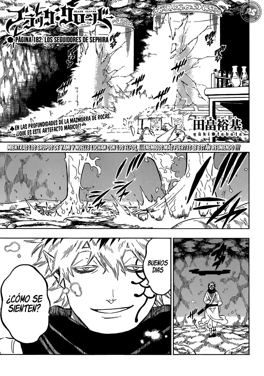 Black Clover Capitulo 182: Los seguidores de Sephira página 2