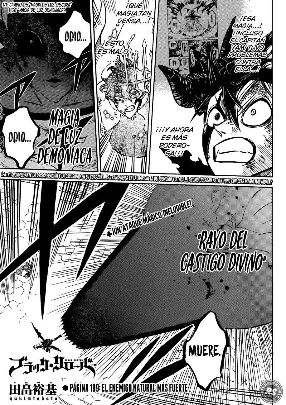 Black Clover Capitulo 199: El Enemigo Natural Más Fuerte página 2