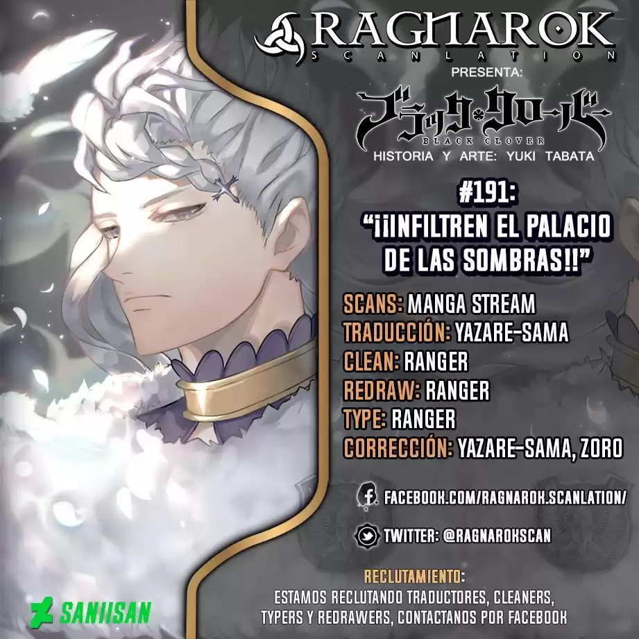 Black Clover Capitulo 191: ¡¡Infiltren el Palacio de las Sombras!! página 1