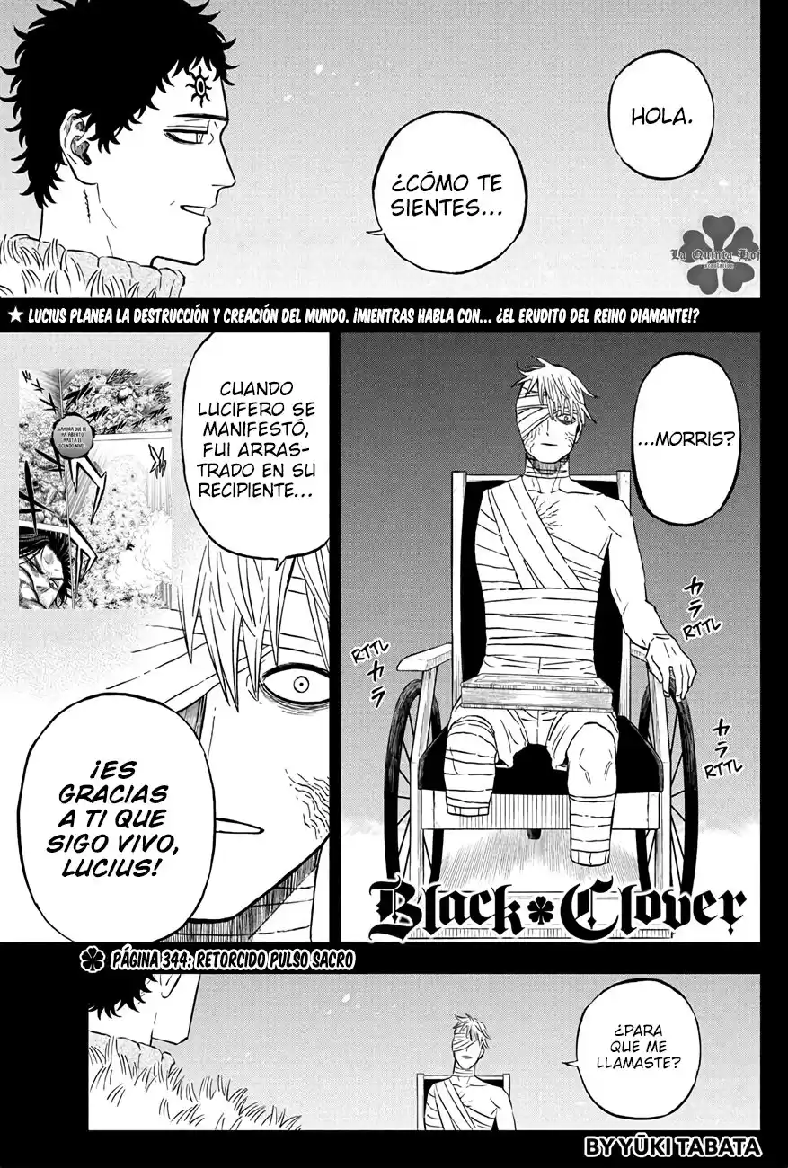 Black Clover Capitulo 344.5: Retorcido Pulso Sacro (Corregido HD) página 2