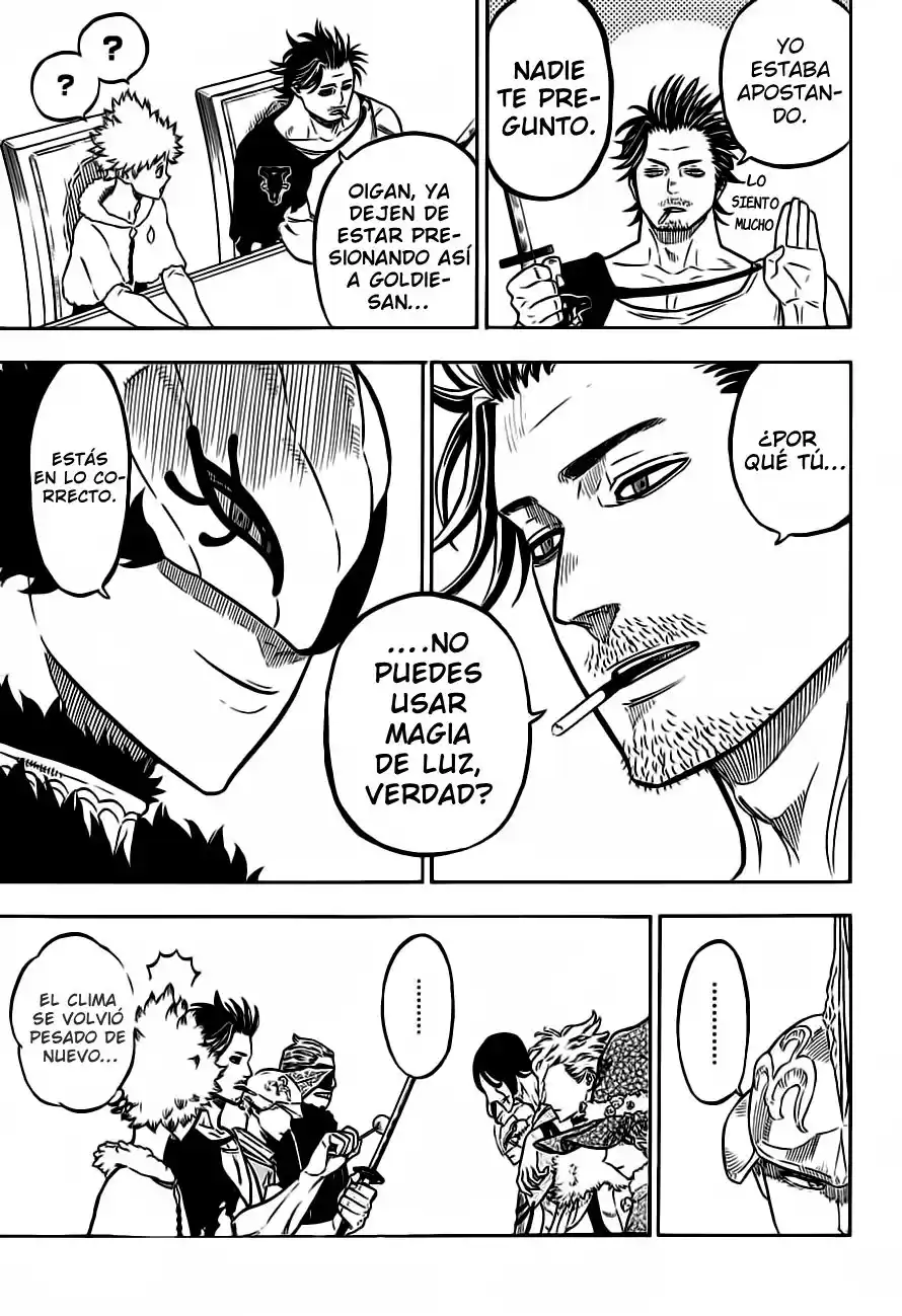 Black Clover Capitulo 54: La reunión de los capitanes de los caballeros mágicos. página 12