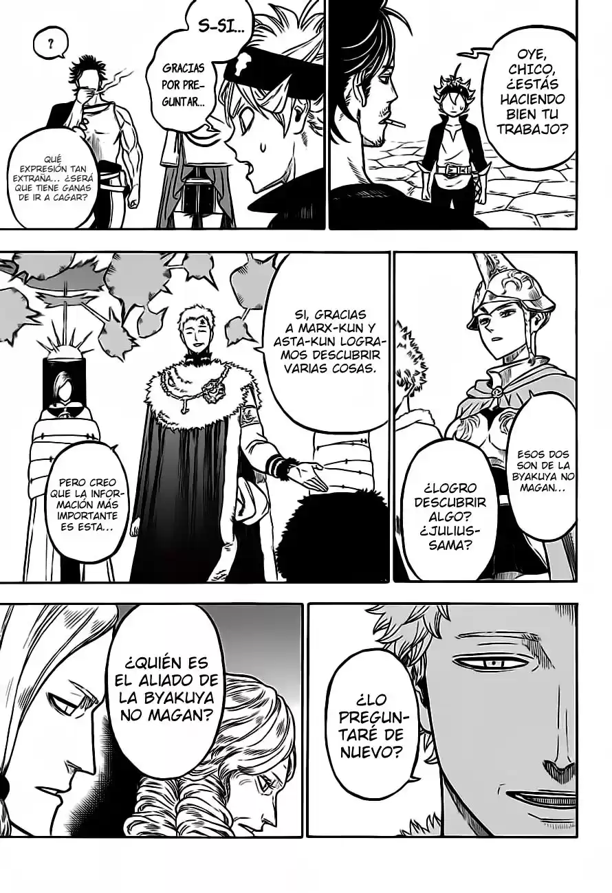 Black Clover Capitulo 54: La reunión de los capitanes de los caballeros mágicos. página 16