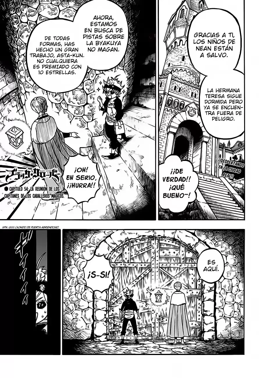 Black Clover Capitulo 54: La reunión de los capitanes de los caballeros mágicos. página 2