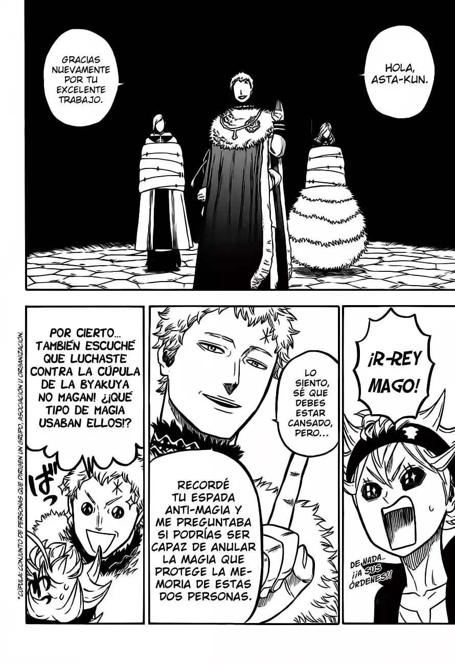 Black Clover Capitulo 54: La reunión de los capitanes de los caballeros mágicos. página 3