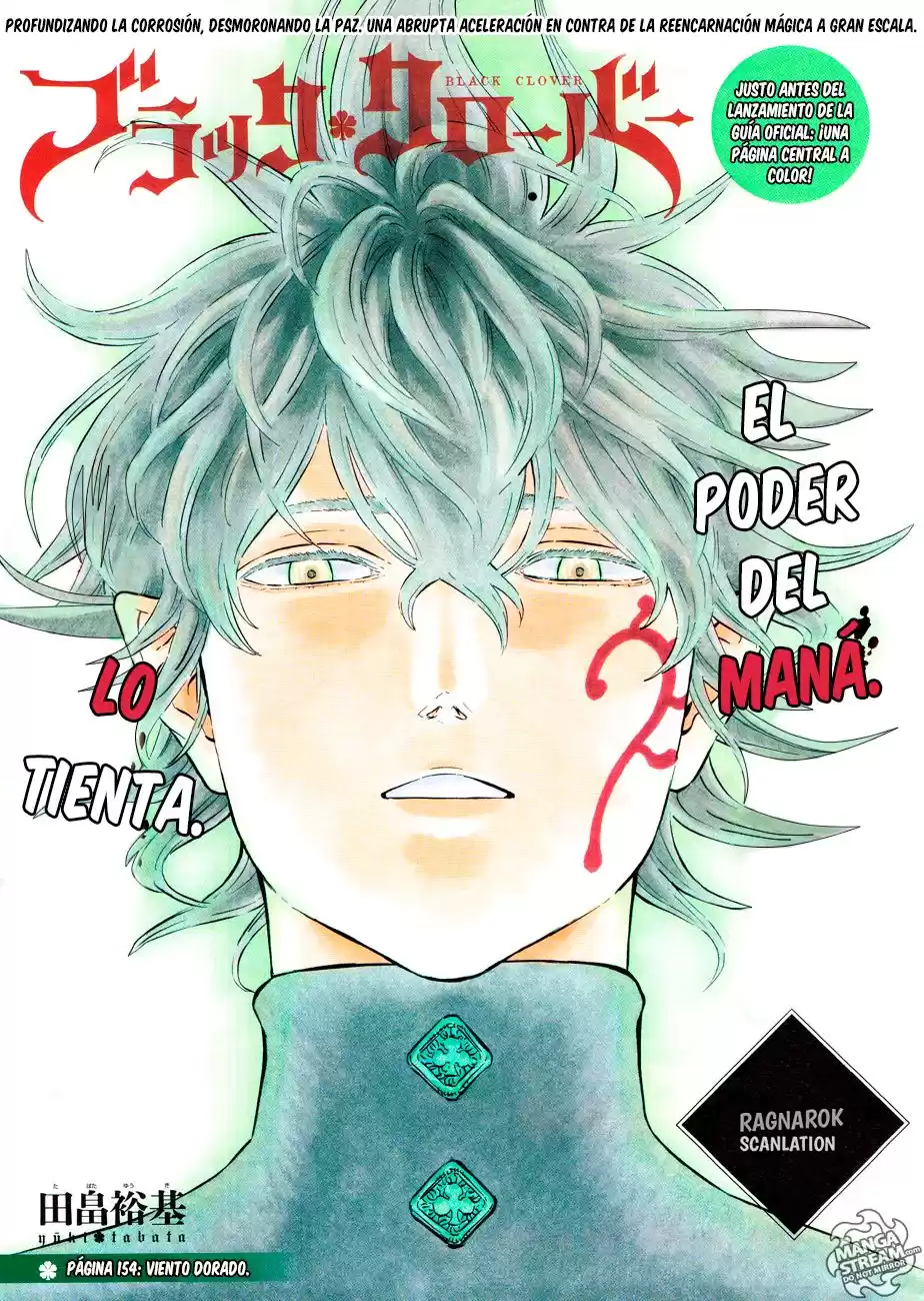 Black Clover Capitulo 154: VIENTO DORADO página 1