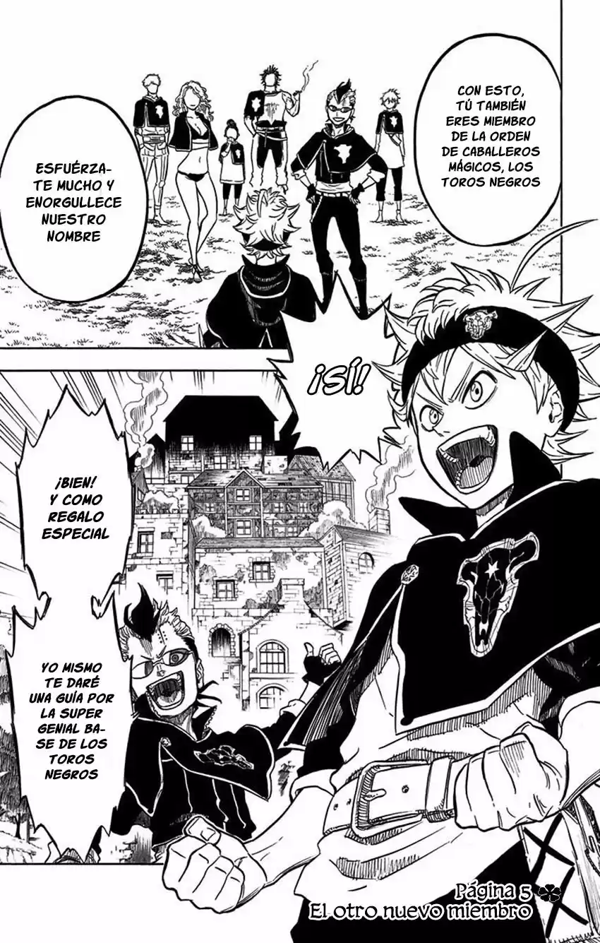 Black Clover Capitulo 5: El otro nuevo miembro. página 2