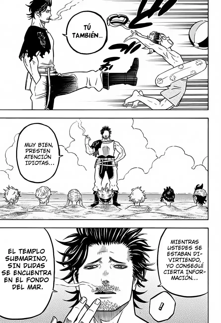 Black Clover Capitulo 57: Una negra historia en la playa. página 16