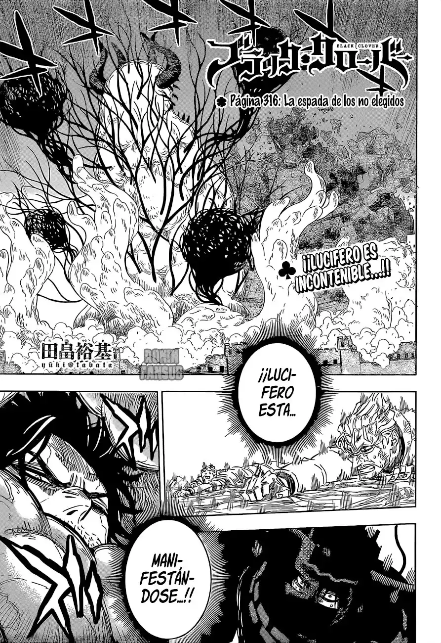 Black Clover Capitulo 316: El poder de los no elegidos página 2