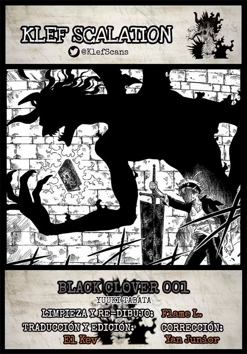 Black Clover Capitulo 1: La promesa del chico. página 1