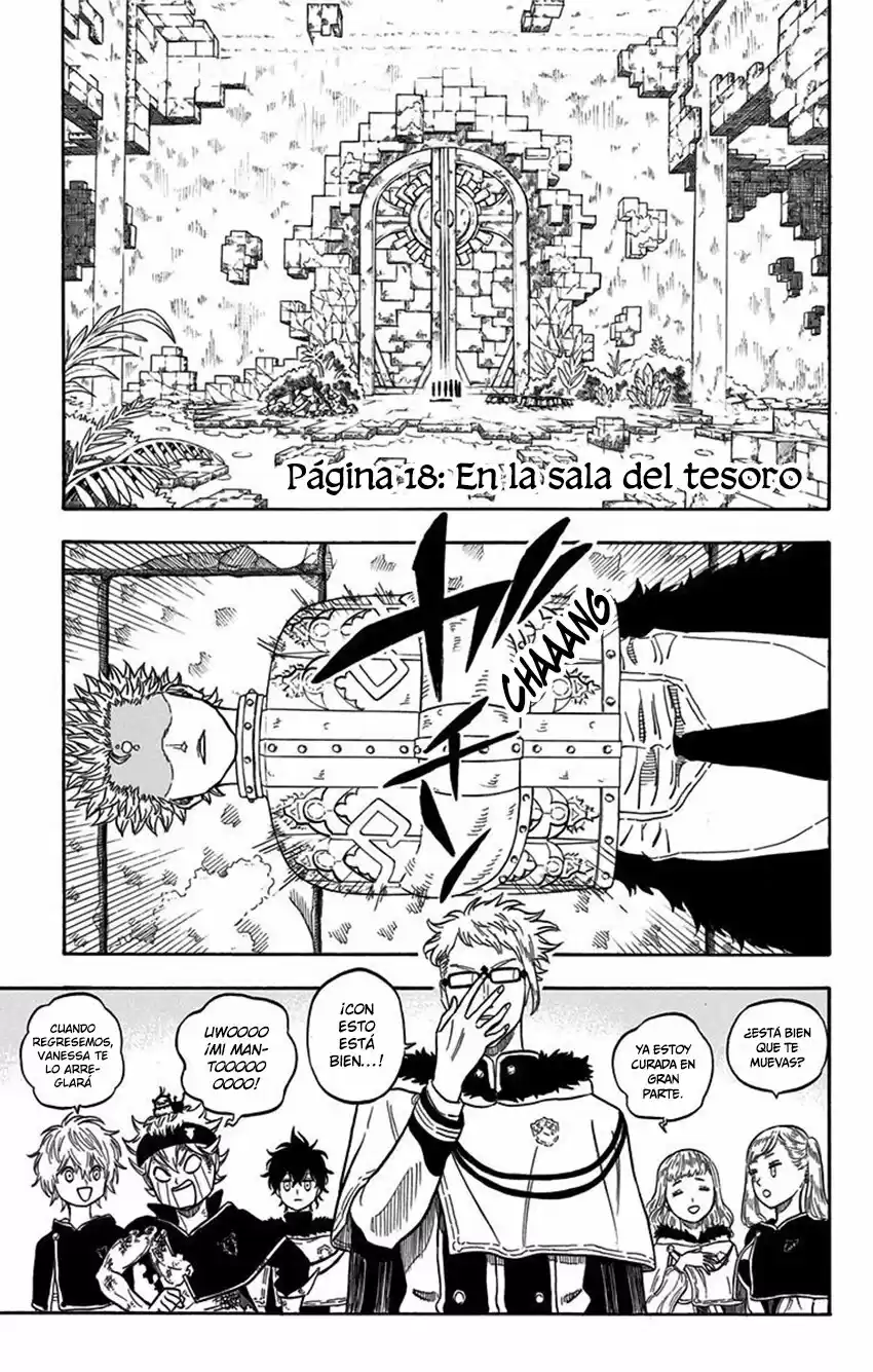 Black Clover Capitulo 18: Dentro de las profundidades del tesoro. página 2