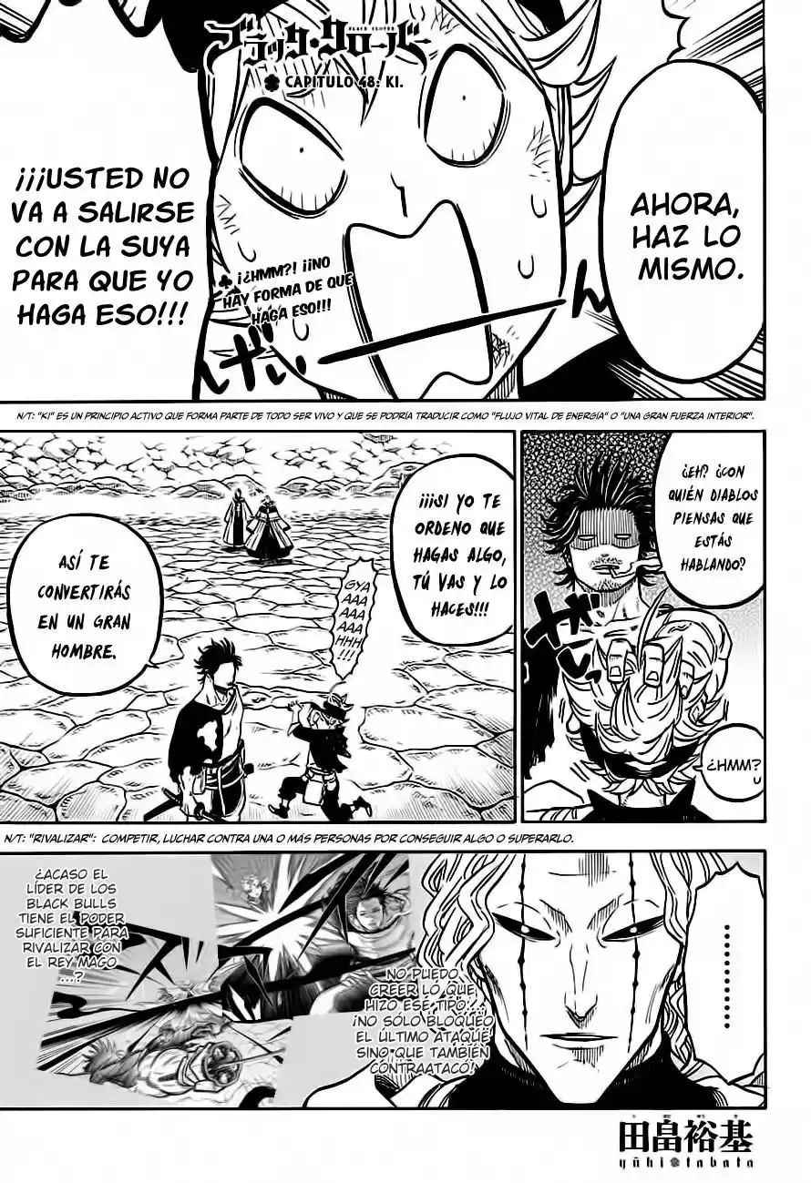 Black Clover Capitulo 48: Ki página 2