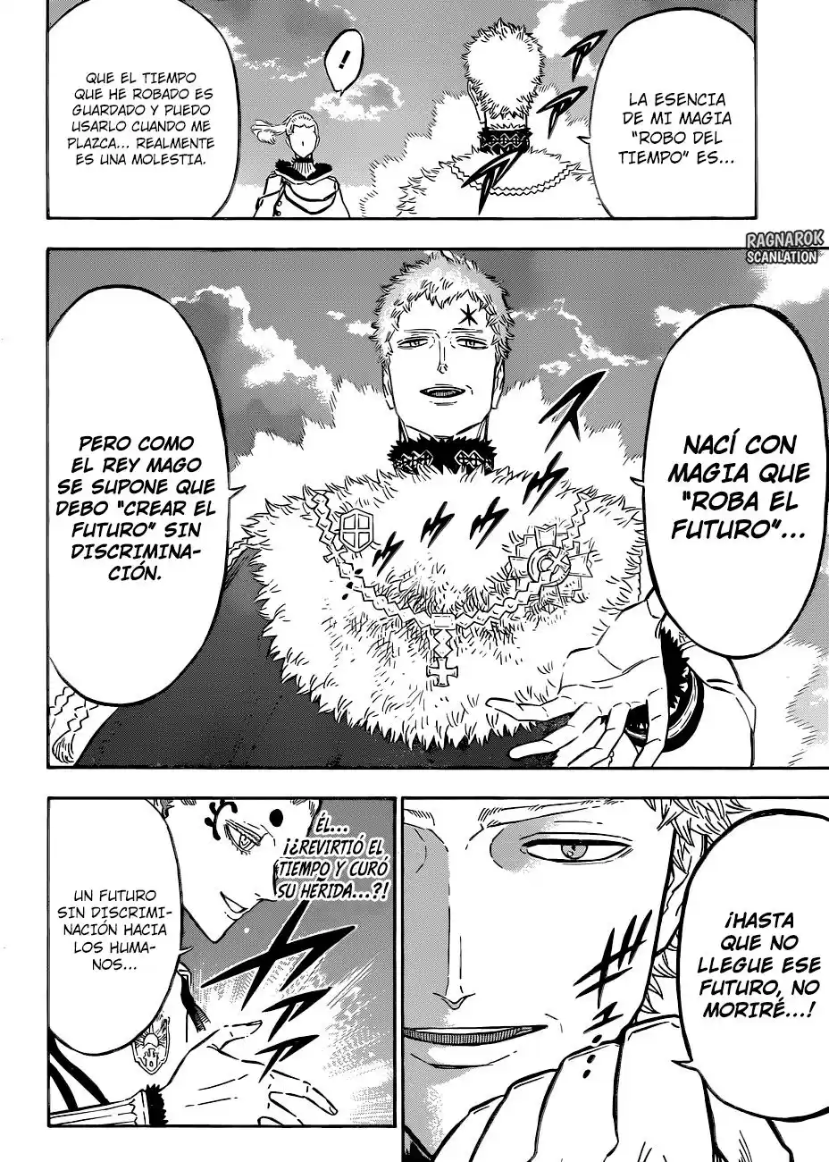 Black Clover Capitulo 143: El Rey Mago contra el líder de la Byakuya no Magan página 14