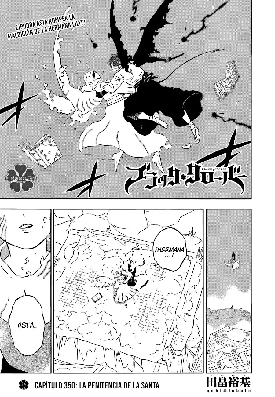 Black Clover Capitulo 350: La penitencia de La Santa página 2