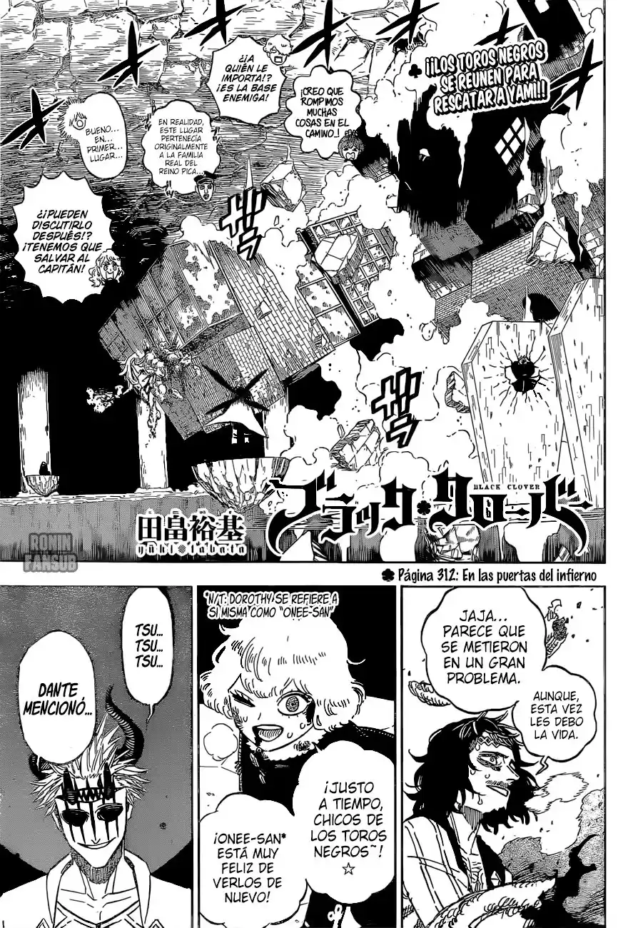 Black Clover Capitulo 312: Ante las puertas del infierno página 2