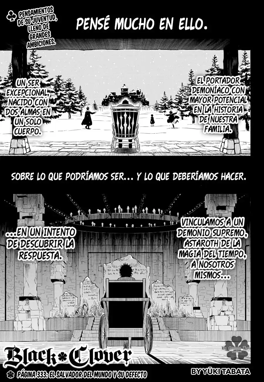 Black Clover Capitulo 333.5: [Corregido] El salvador del mundo y su defecto página 2