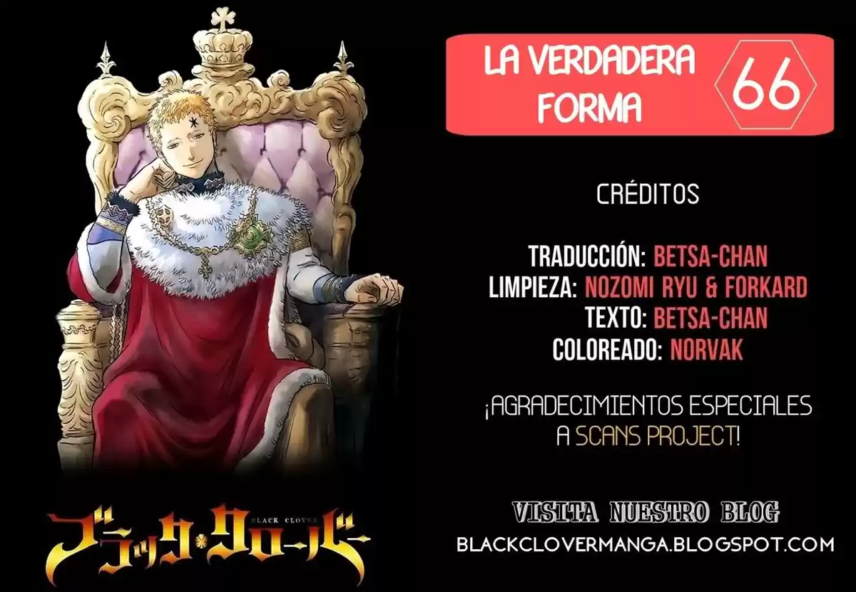 Black Clover Capitulo 66: La verdadera forma. página 1