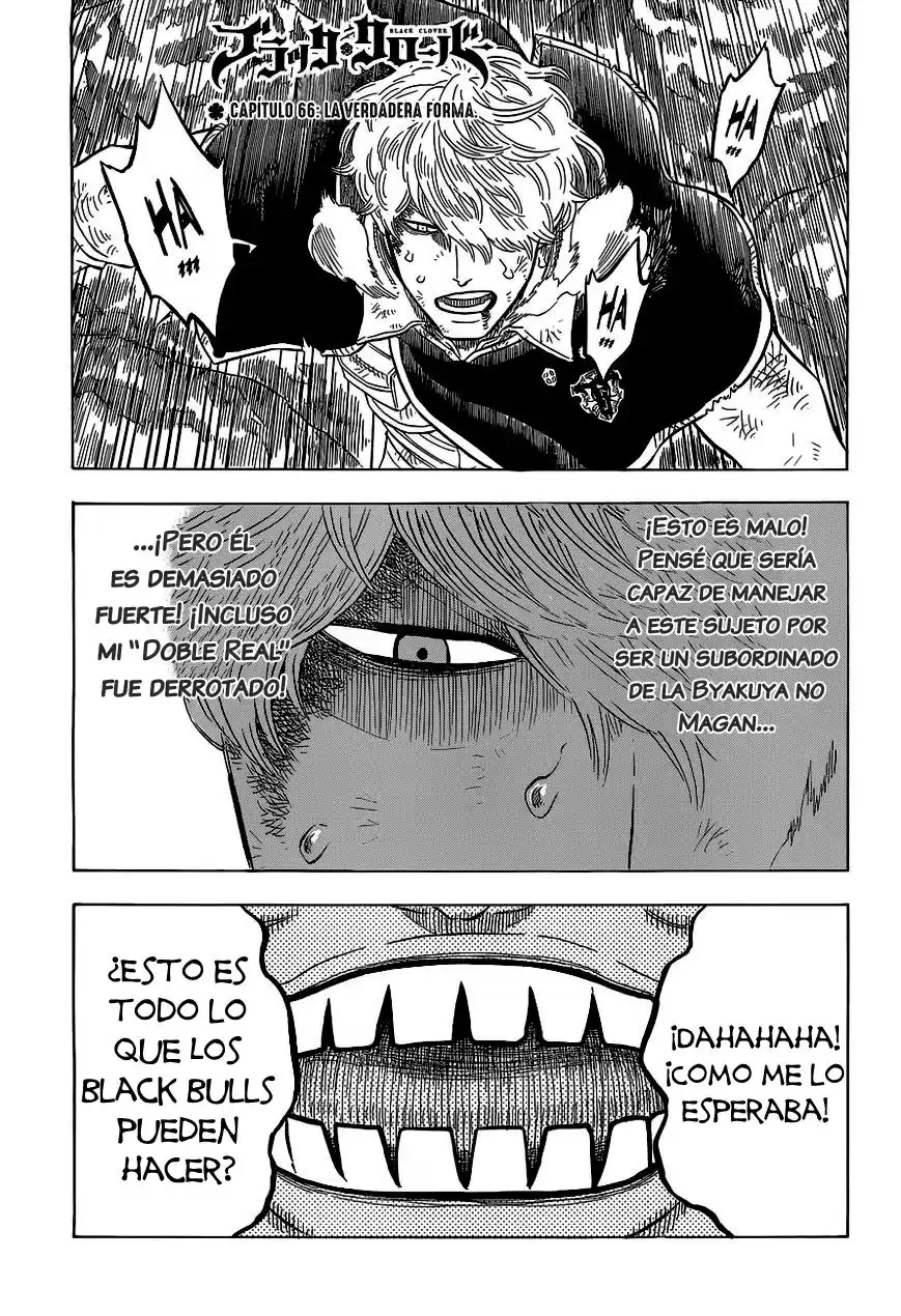 Black Clover Capitulo 66: La verdadera forma. página 2