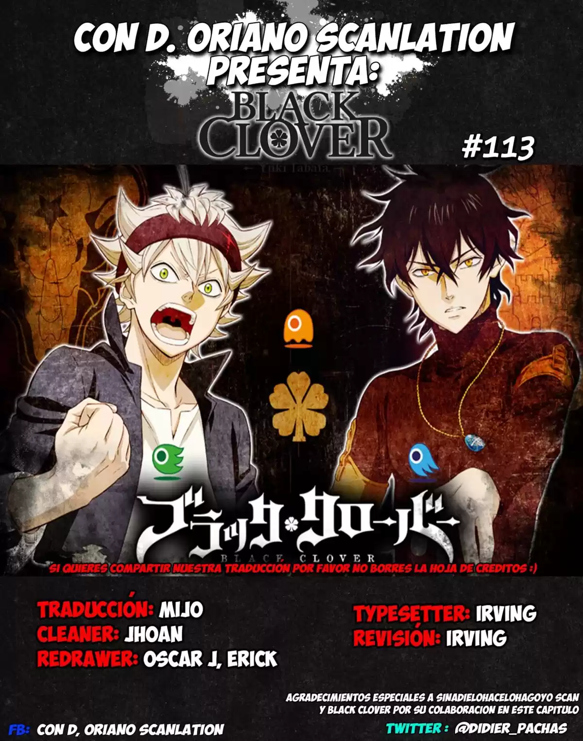 Black Clover Capitulo 113: Torneo de Destrucción del Cristal página 1