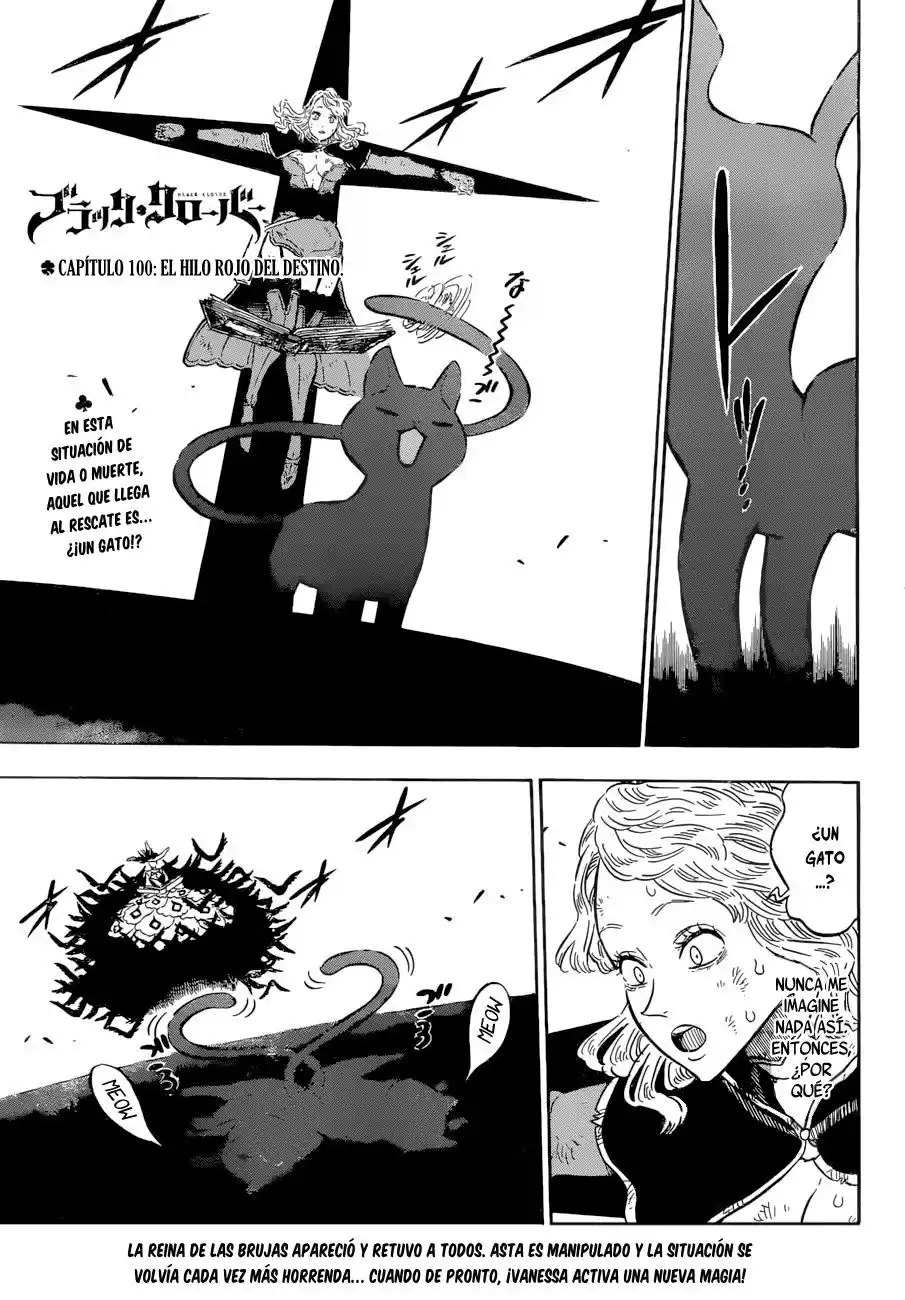 Black Clover Capitulo 100: El hilo rojo del destino. página 2