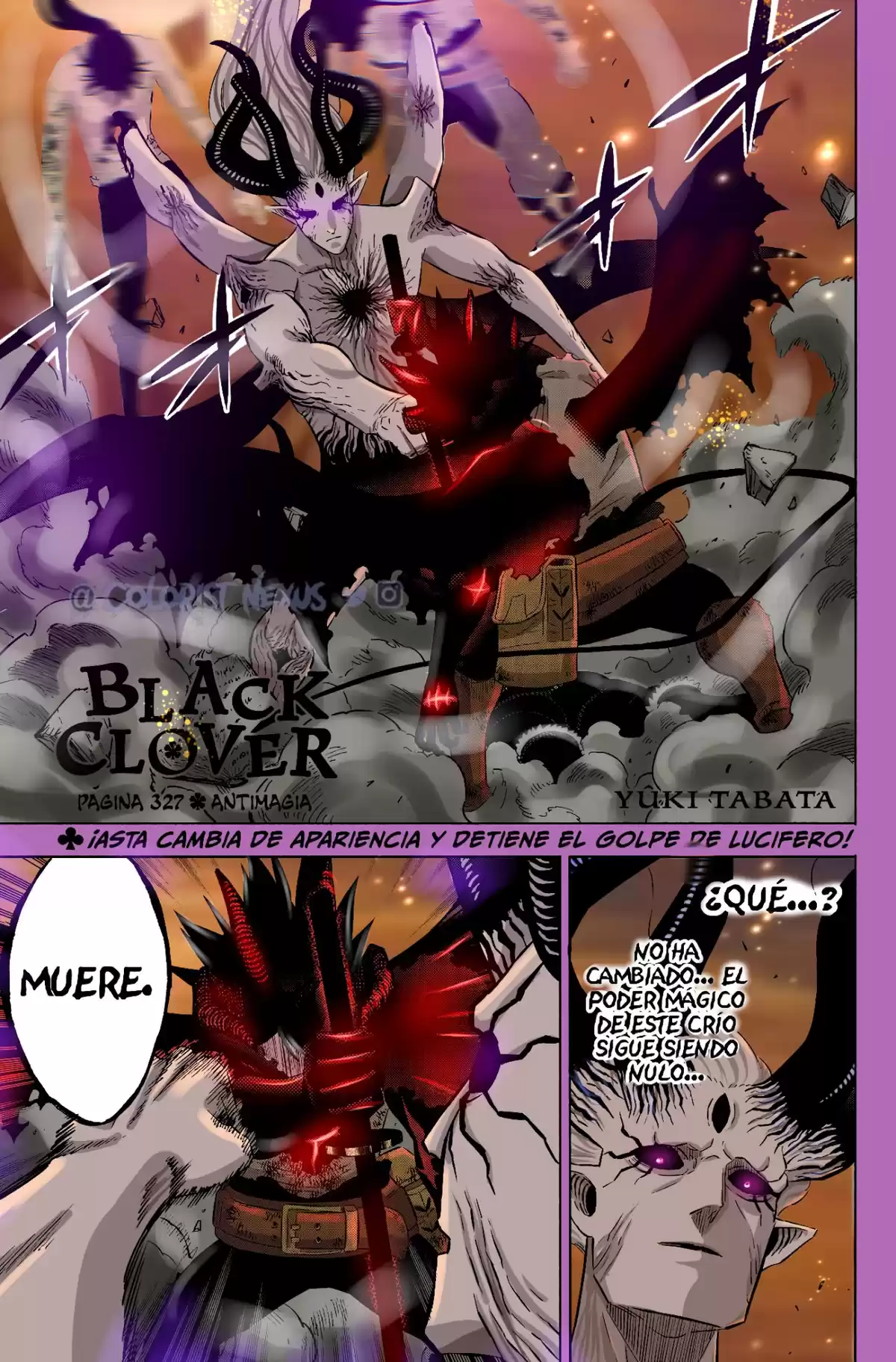 Black Clover Capitulo 327.5: (Fan Color) Antimagia página 4