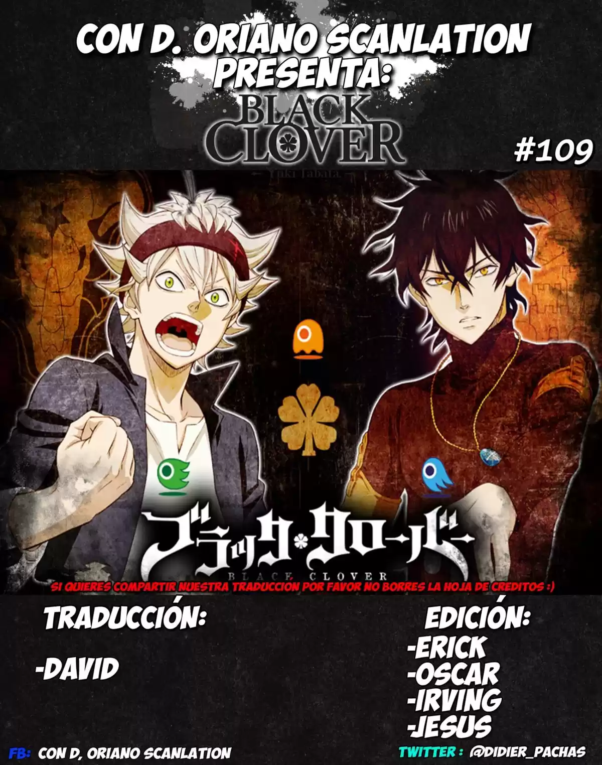 Black Clover Capitulo 109: Prueba del Volcán Definitivo página 1