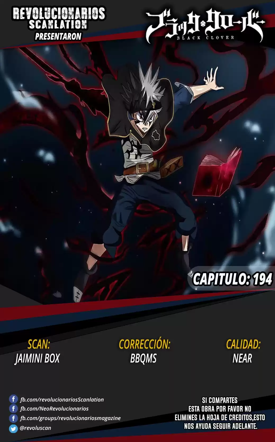 Black Clover Capitulo 194: Rencor página 16