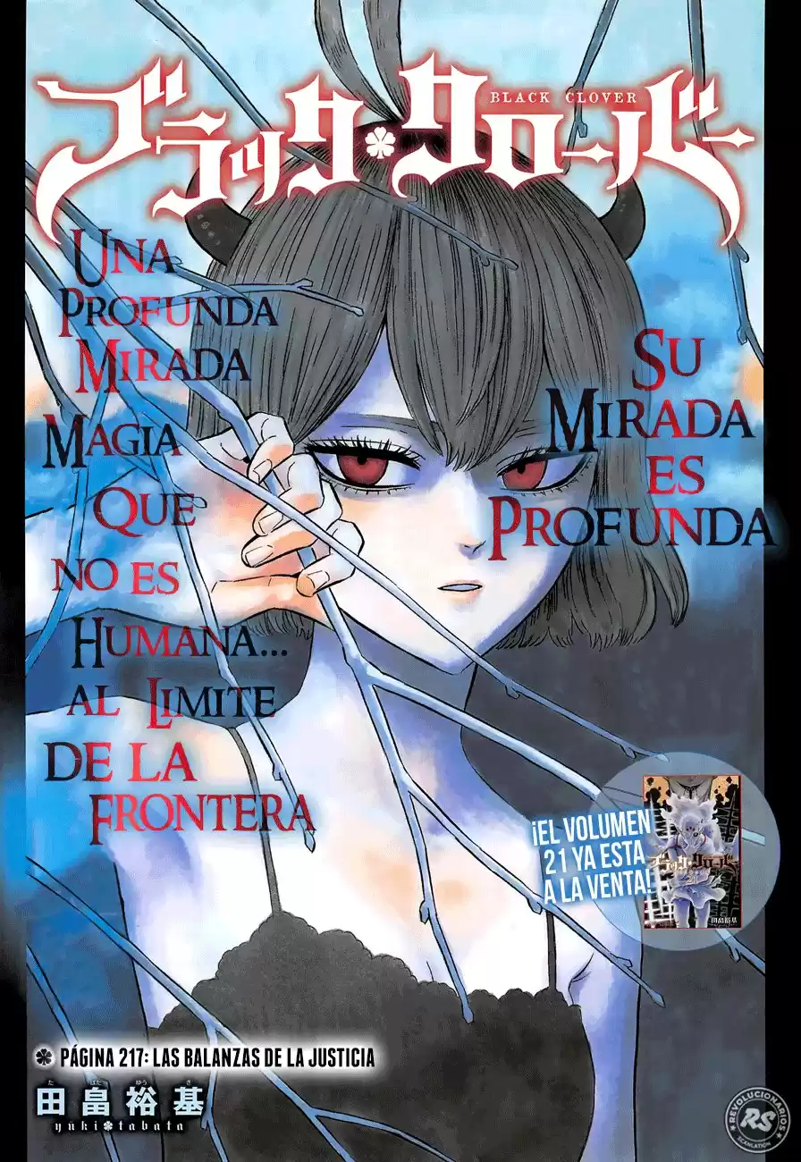 Black Clover Capitulo 217: Las Balanzas de la Justicia página 2