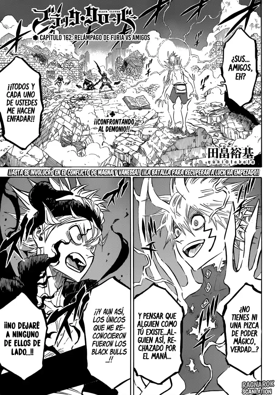 Black Clover Capitulo 162: Rayo de Ira vs Amigos página 2