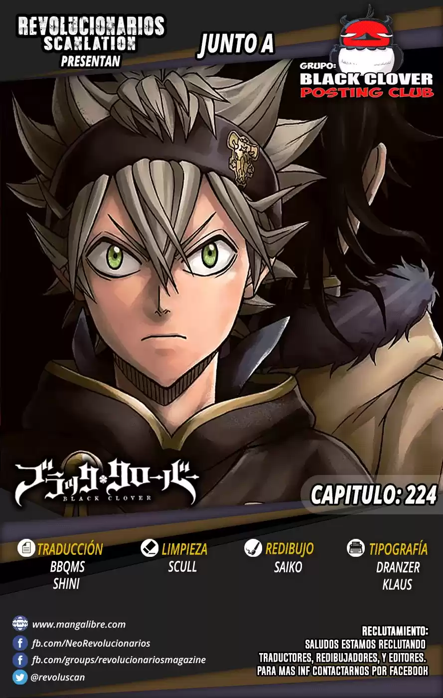 Black Clover Capitulo 224: Estás Maldito página 1