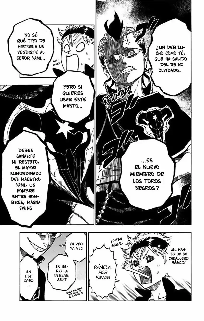 Black Clover Capitulo 4: Black Bulls. página 8