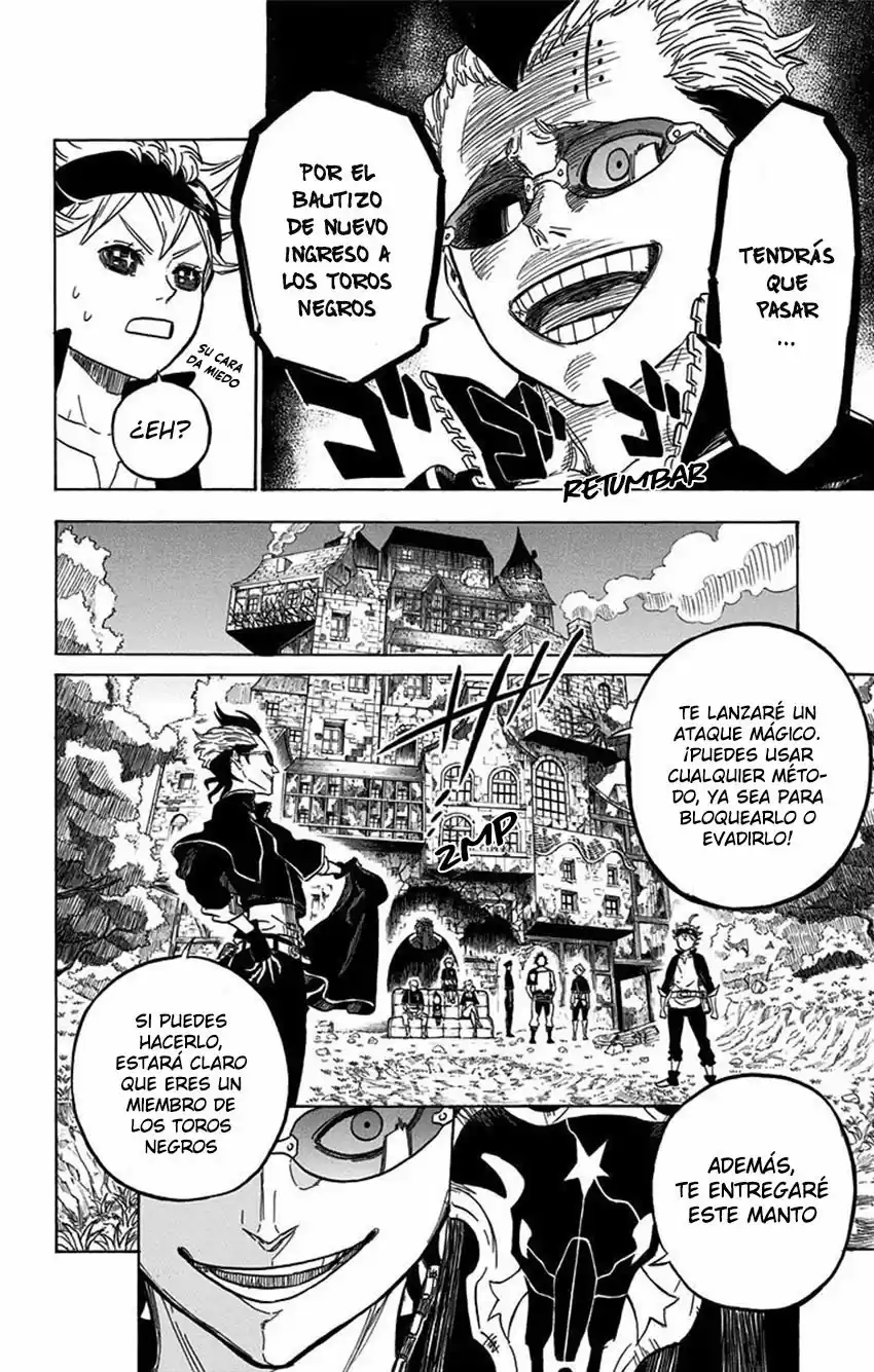 Black Clover Capitulo 4: Black Bulls. página 9