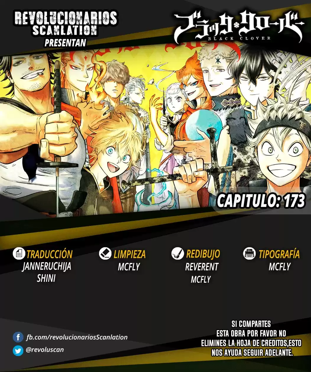 Black Clover Capitulo 173: Batalla final en el Castillo del Trébol página 1