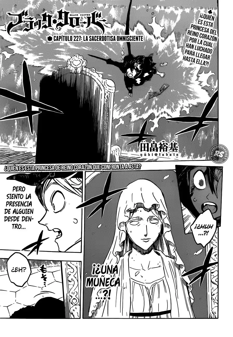 Black Clover Capitulo 227: La Sacerdotisa Omnisciente página 2