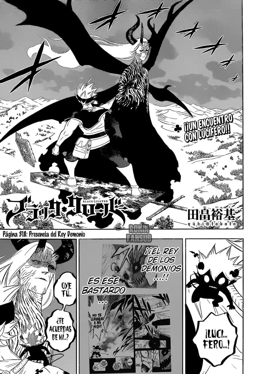 Black Clover Capitulo 318: En presencia del Rey demonio página 2