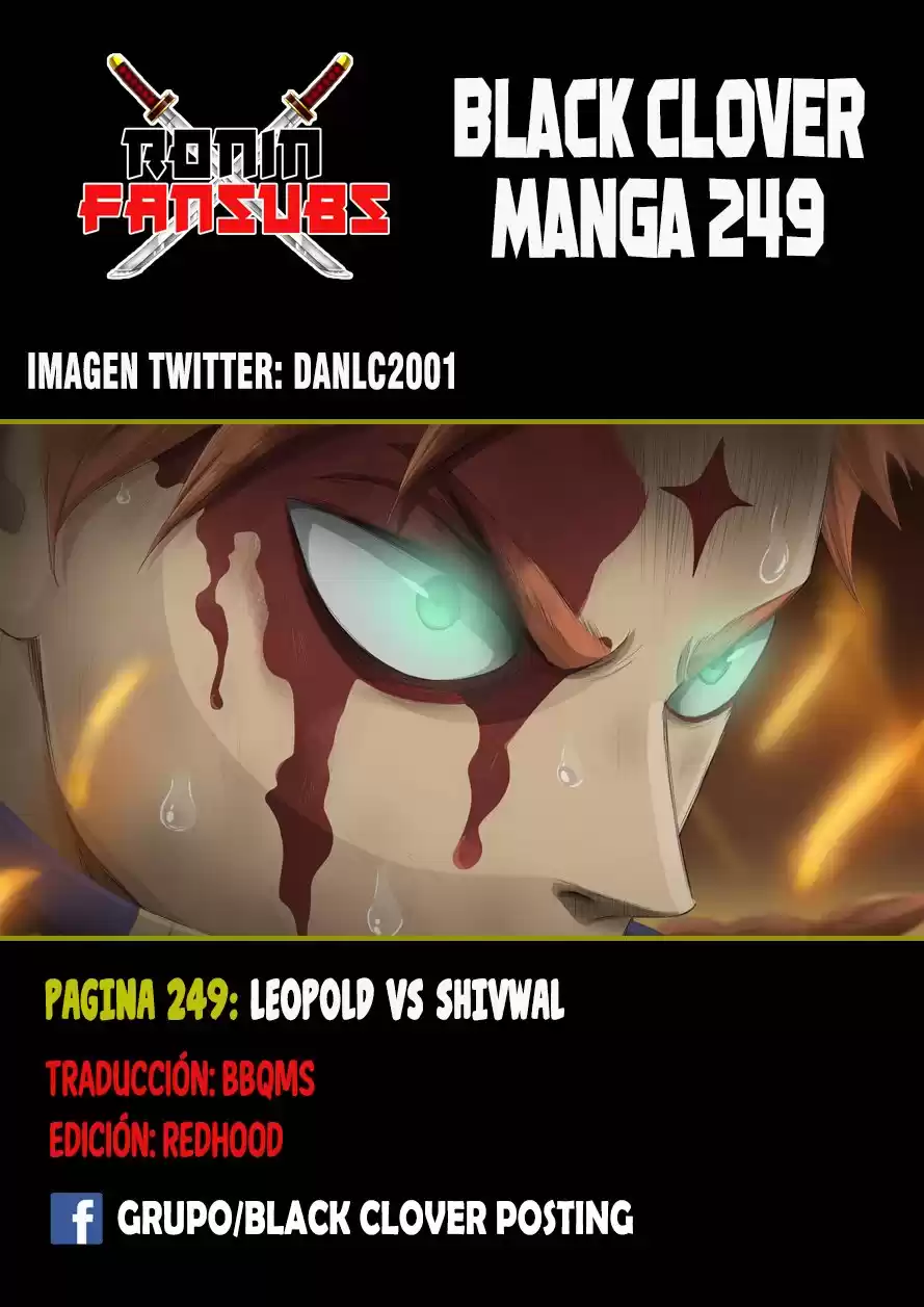 Black Clover Capitulo 249: Leopold vs Shivwal página 1