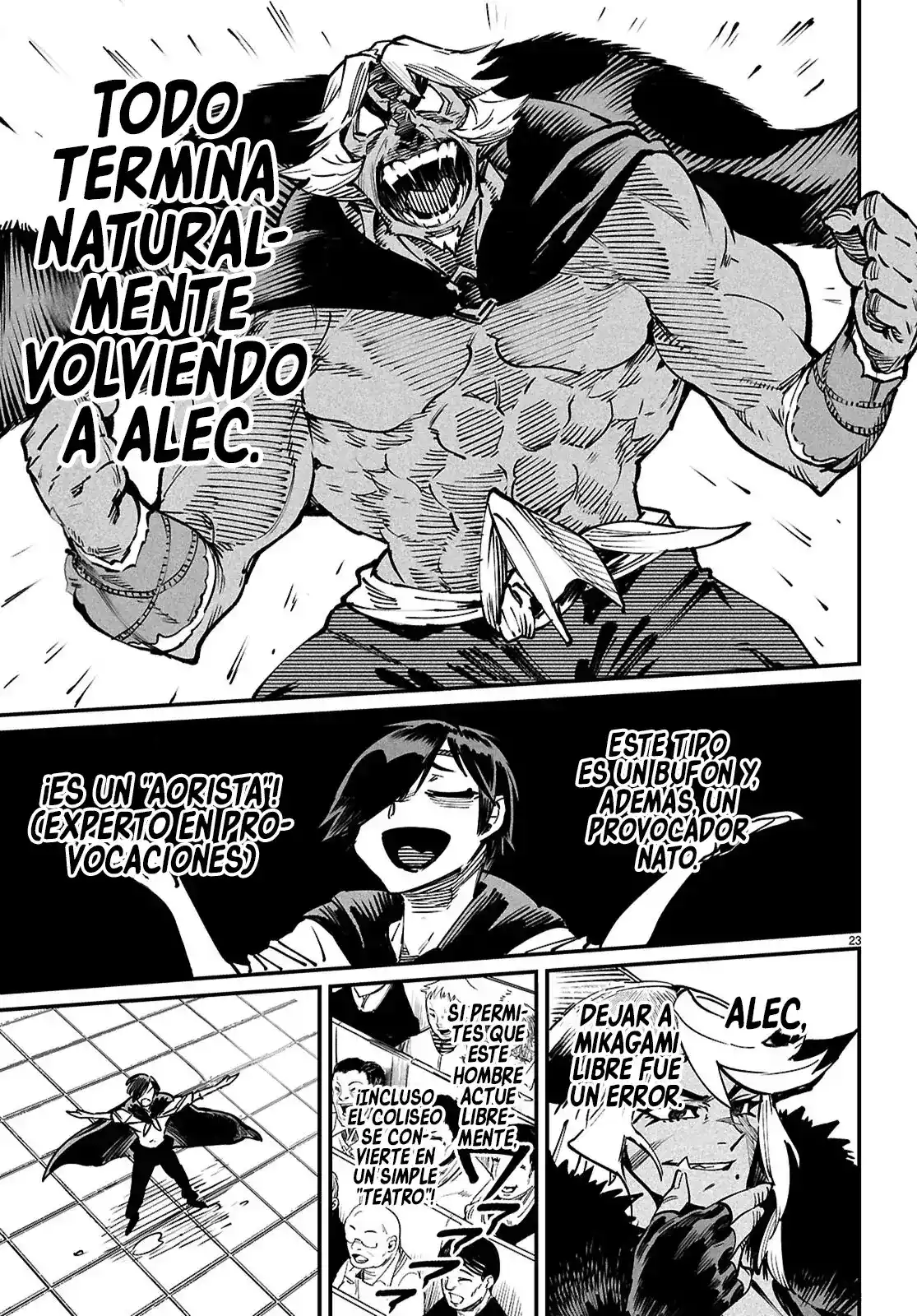 REENCARNADO EN UN COLISEO ~UTILIZANDO LA HABILIDAD MÁS DÉBIL PARA DERROTAR A LAS MUJERES MÁS FUERTES Y CREAR UN HAREM DE ESCLAVAS~ Capitulo 24: Burla página 26