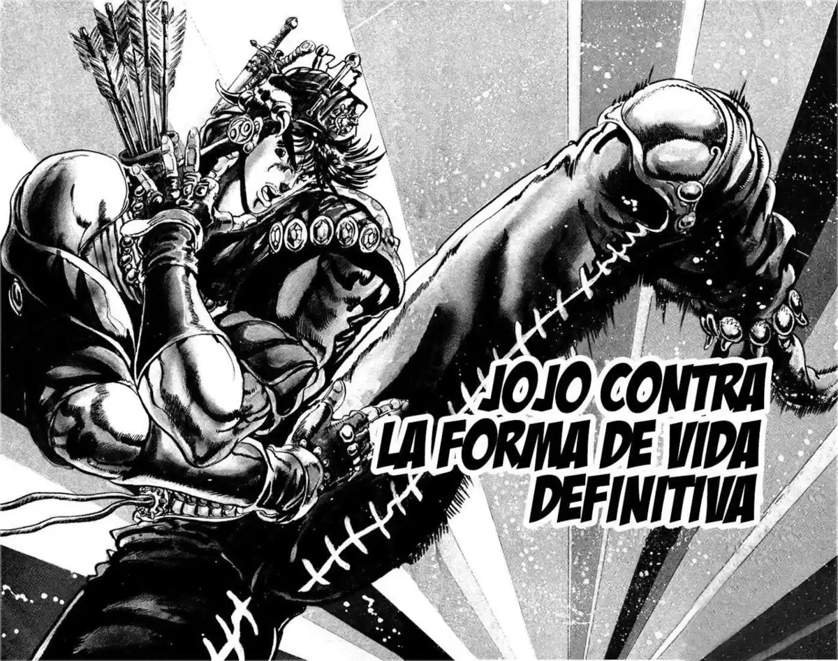 JoJo's Bizarre Adventure Parte 2: Battle Tendency Capitulo 13: El Hombre del Pilar, Santana, Parte 4 página 1