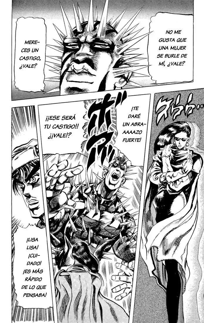 JoJo's Bizarre Adventure Parte 2: Battle Tendency Capitulo 50: Subiendo por el Hotel Fortificado página 12