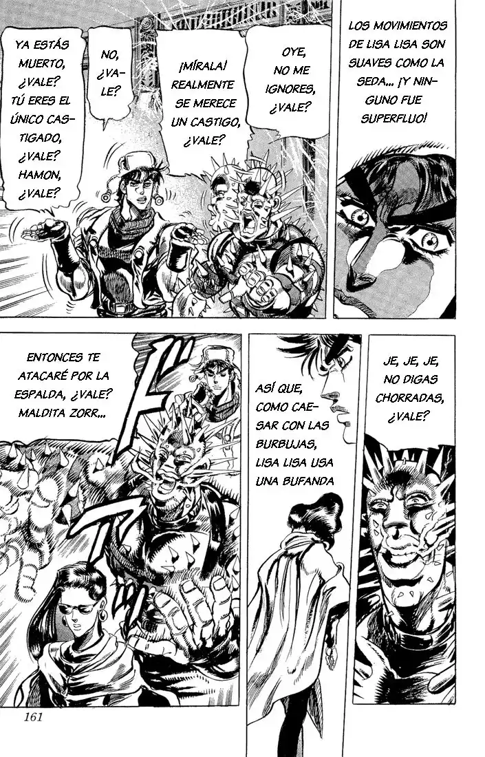 JoJo's Bizarre Adventure Parte 2: Battle Tendency Capitulo 50: Subiendo por el Hotel Fortificado página 15