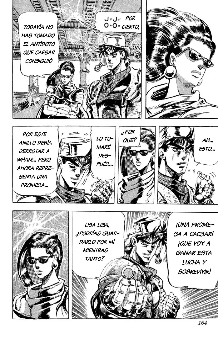 JoJo's Bizarre Adventure Parte 2: Battle Tendency Capitulo 50: Subiendo por el Hotel Fortificado página 18