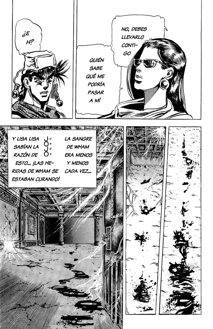 JoJo's Bizarre Adventure Parte 2: Battle Tendency Capitulo 50: Subiendo por el Hotel Fortificado página 19