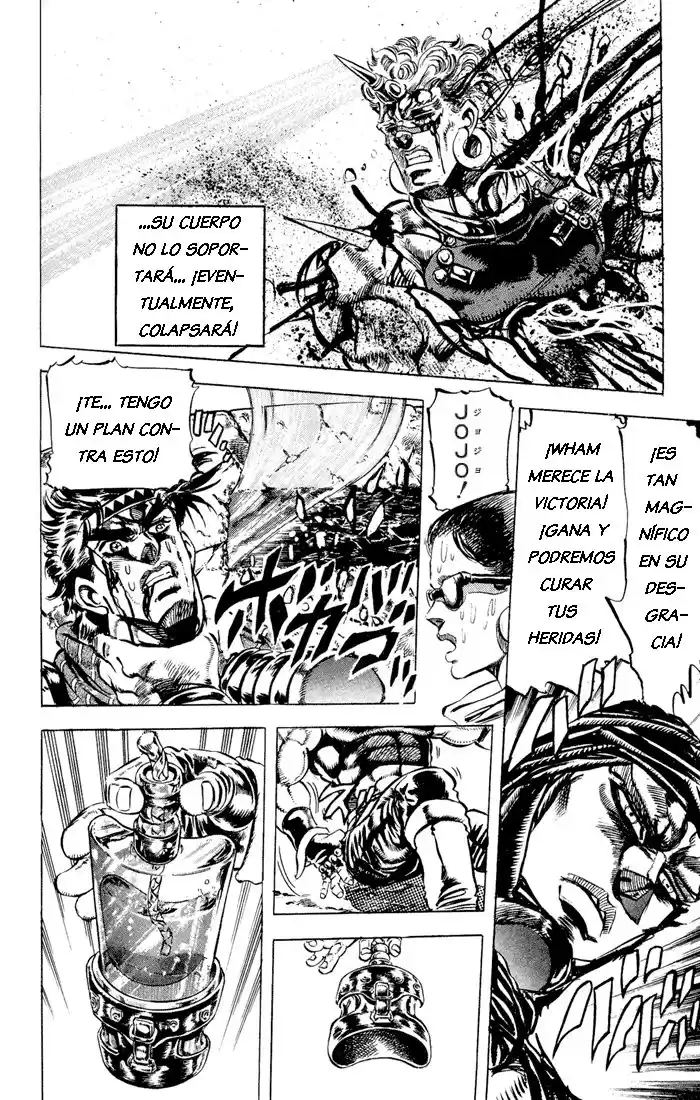 JoJo's Bizarre Adventure Parte 2: Battle Tendency Capitulo 59: El Viento, El Carro y Wamuu, Parte 9 página 10