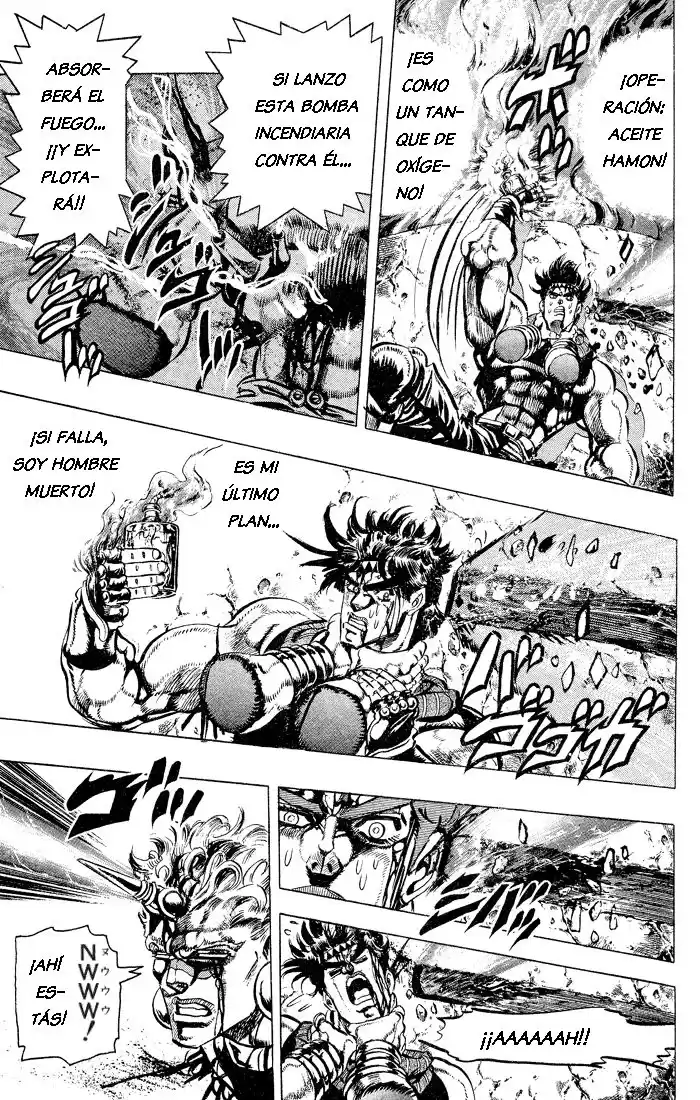 JoJo's Bizarre Adventure Parte 2: Battle Tendency Capitulo 59: El Viento, El Carro y Wamuu, Parte 9 página 11