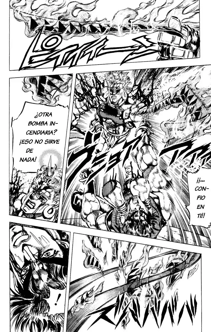 JoJo's Bizarre Adventure Parte 2: Battle Tendency Capitulo 59: El Viento, El Carro y Wamuu, Parte 9 página 14